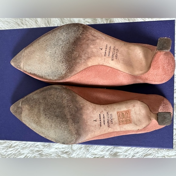 Stuart Weitzman Suede Mules Size 7 - Picture 7 of 7